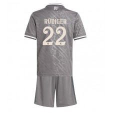 Real Madrid Antonio Rudiger #22 Tredjedraktsett Barn 2024-25 Kortermet (+ korte bukser)